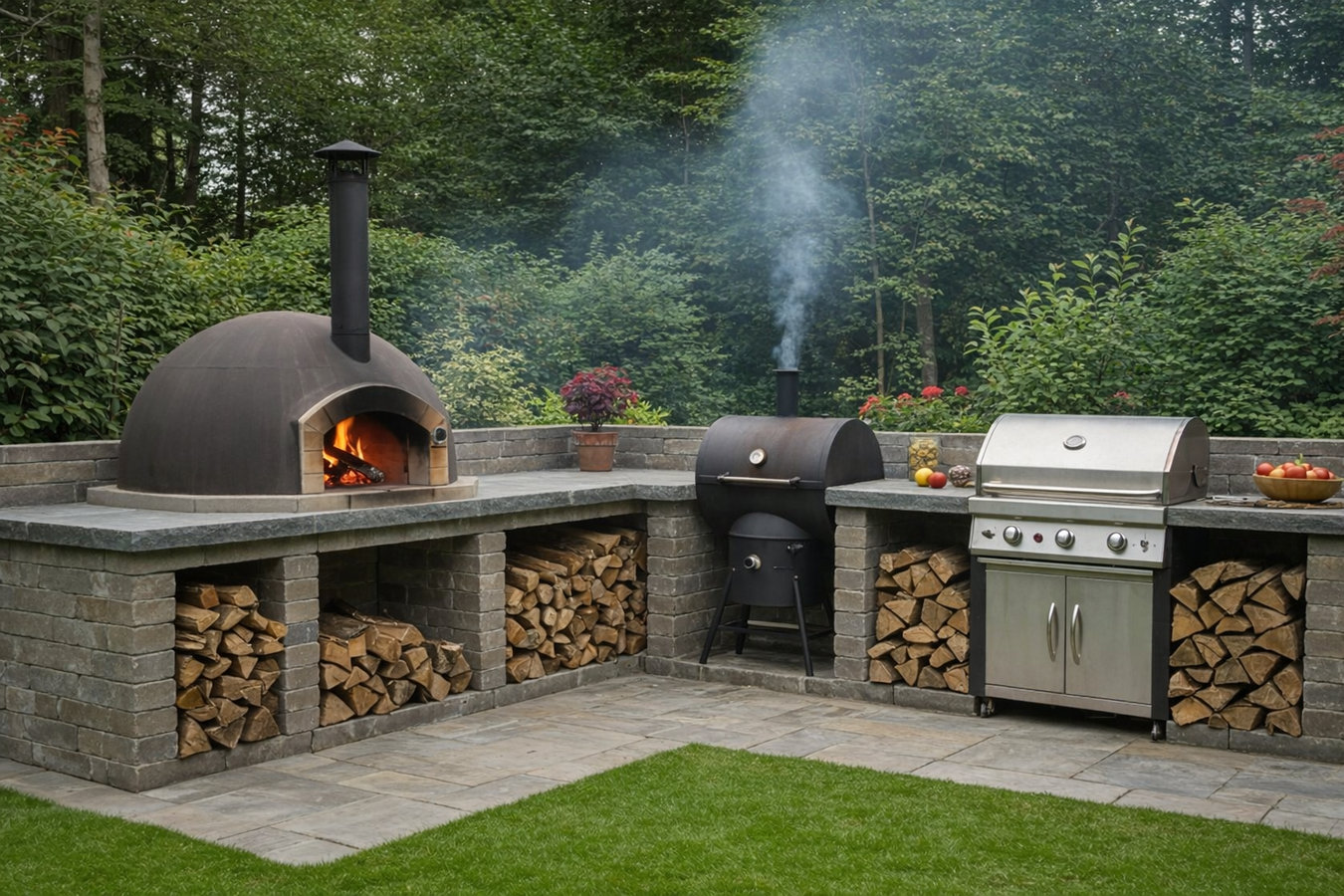 Outdoor kitchen masonry in Anchorage, AK